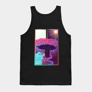 Tower of dreams at the edge of day and night. Concept art Tank Top